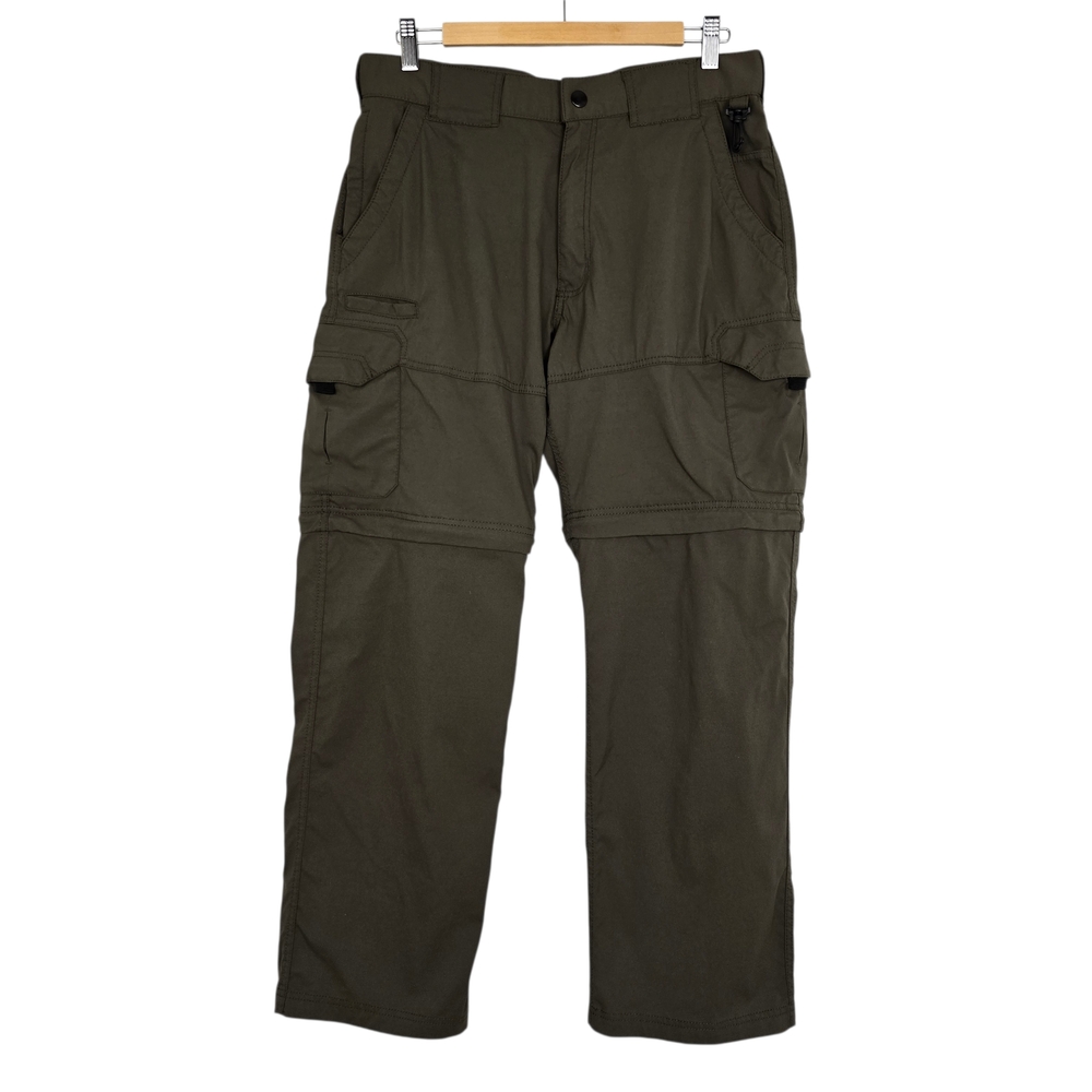 BC Clothing Co. Men's Activewear Convertible Cargo Pants Shorts Olive Green Sz M